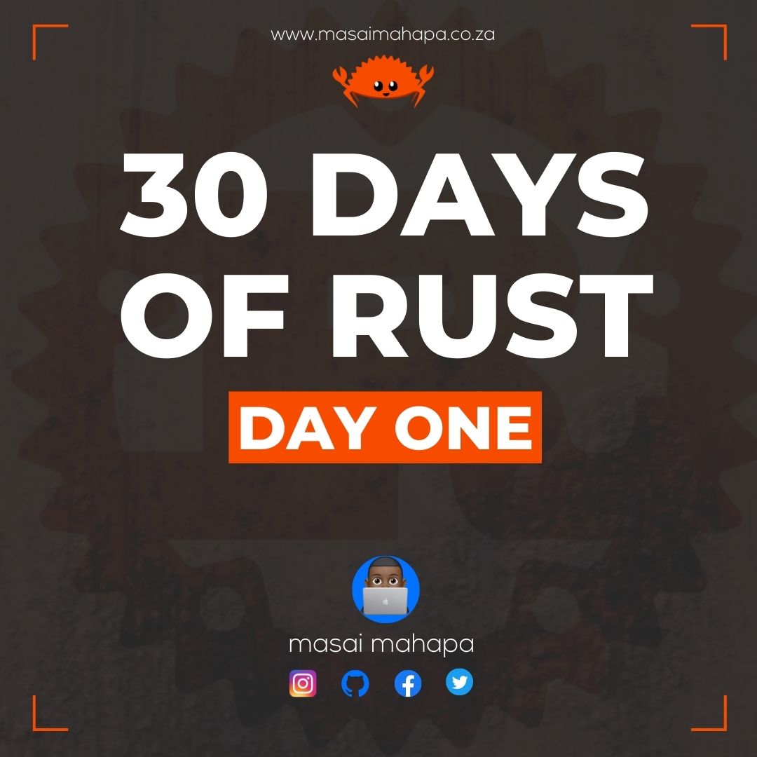 30 days of rust - day one