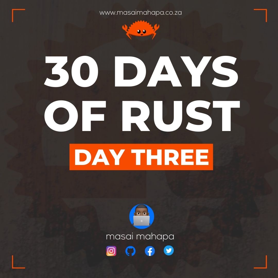 30 days of rust - day three